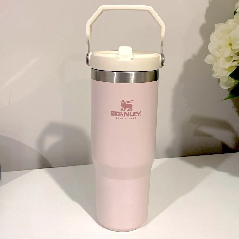 Stanley | Dining | Stanley 3 Oz Rose Quartz Glow Ice Flow Flip Straw Tumbler  With Handle | Poshmark